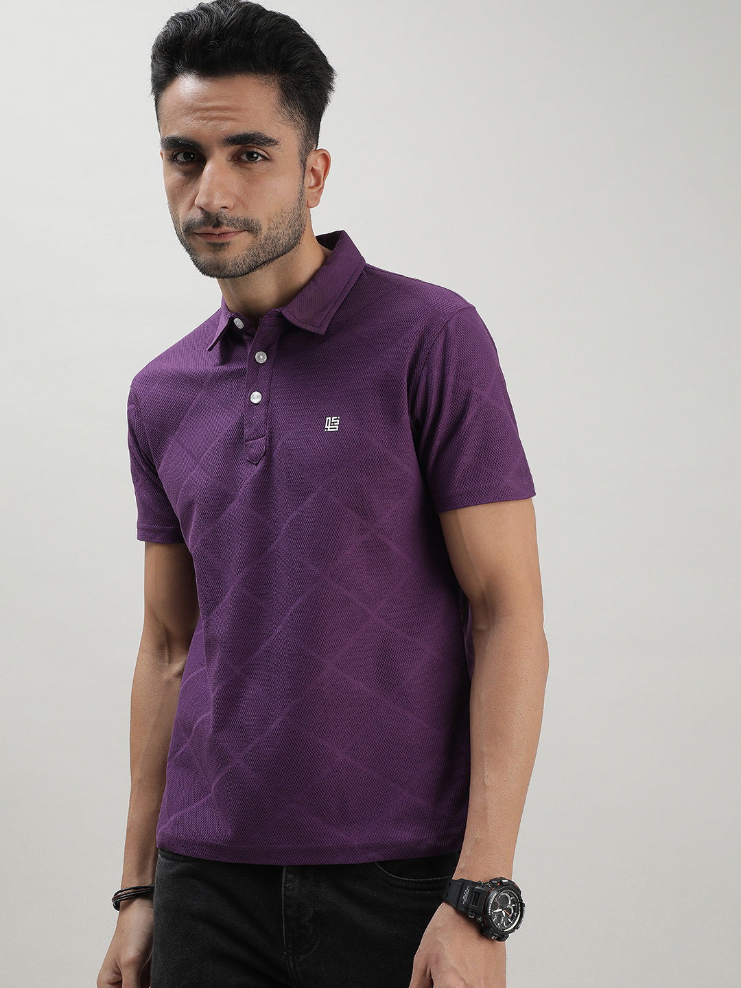 Purple Polo T-shirt for Men