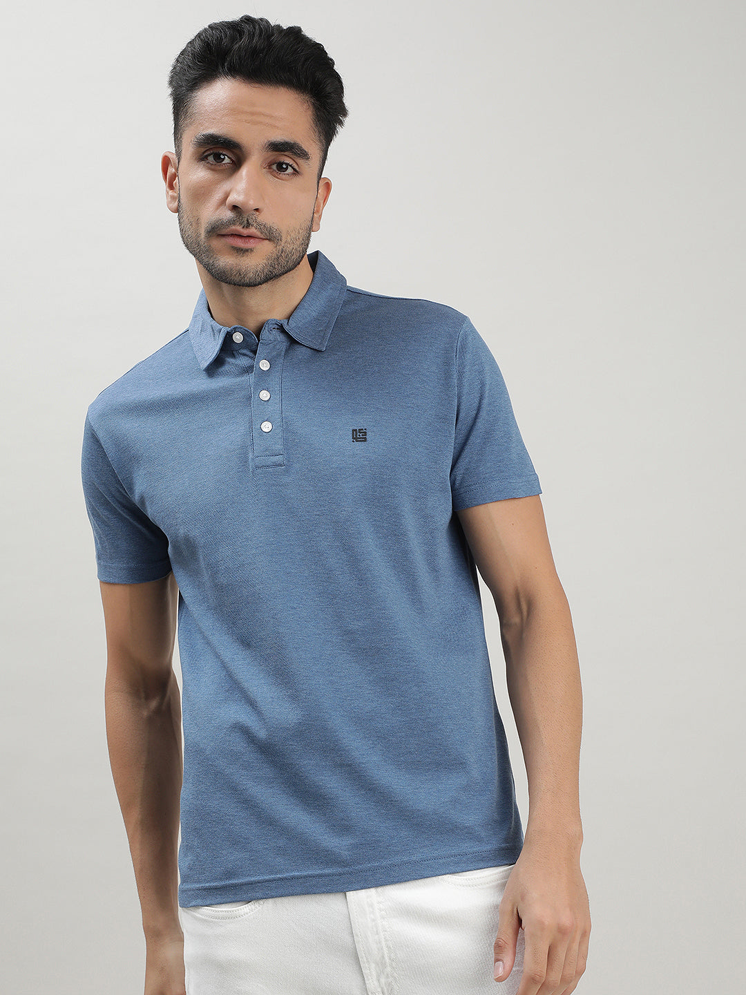 Steel Blue Polo T-shirt