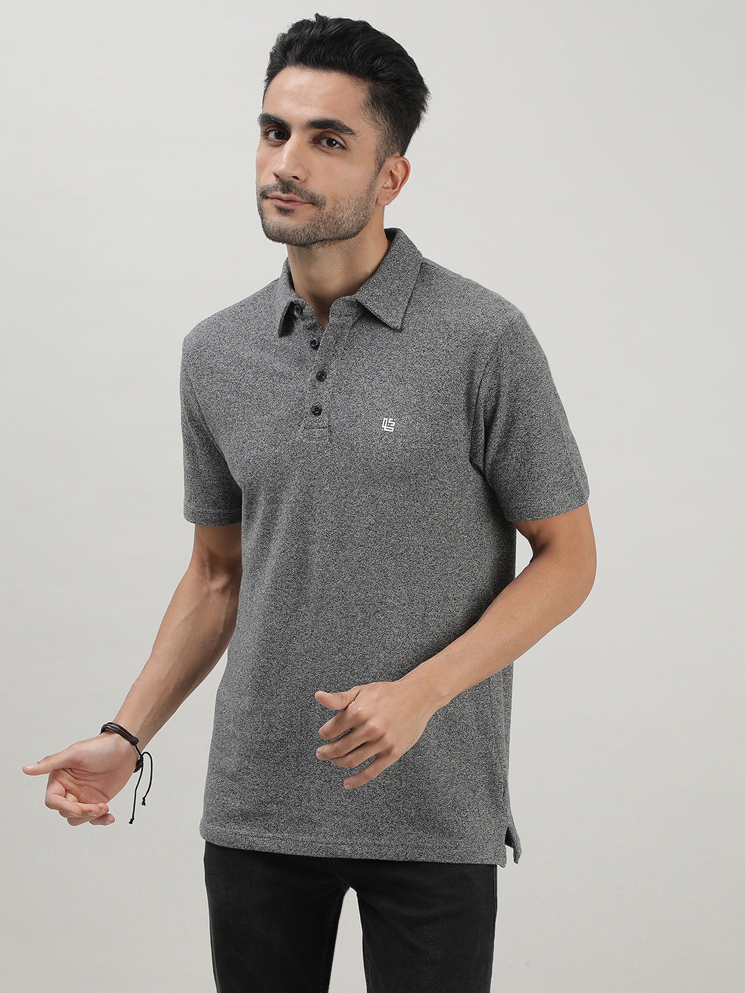 Iron Grey Polo T-shirt for Men