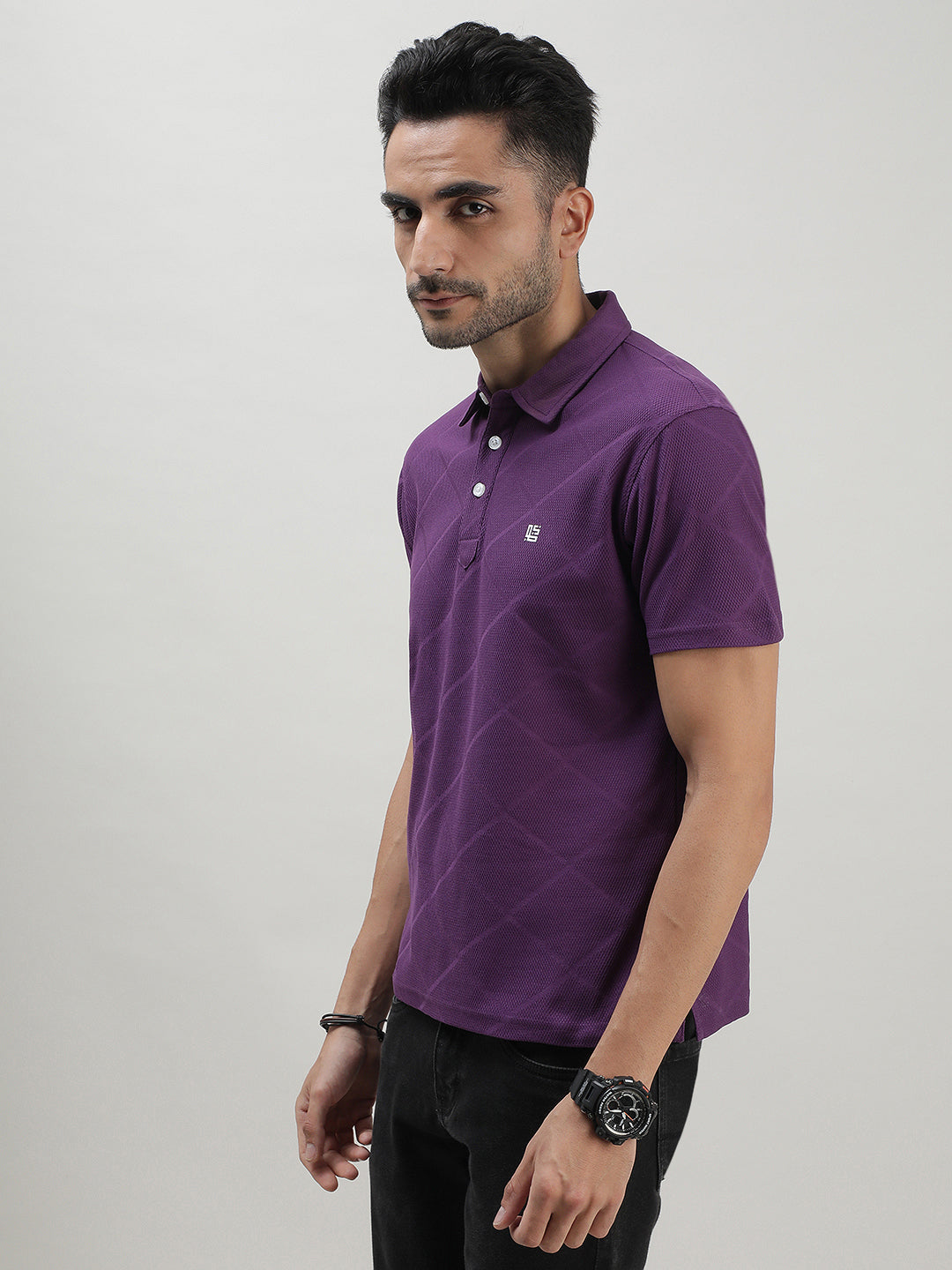 Purple Polo T-shirt for Men