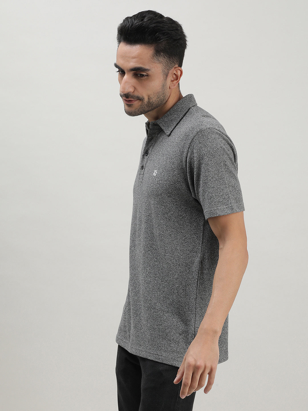 Iron Grey Polo T-shirt for Men