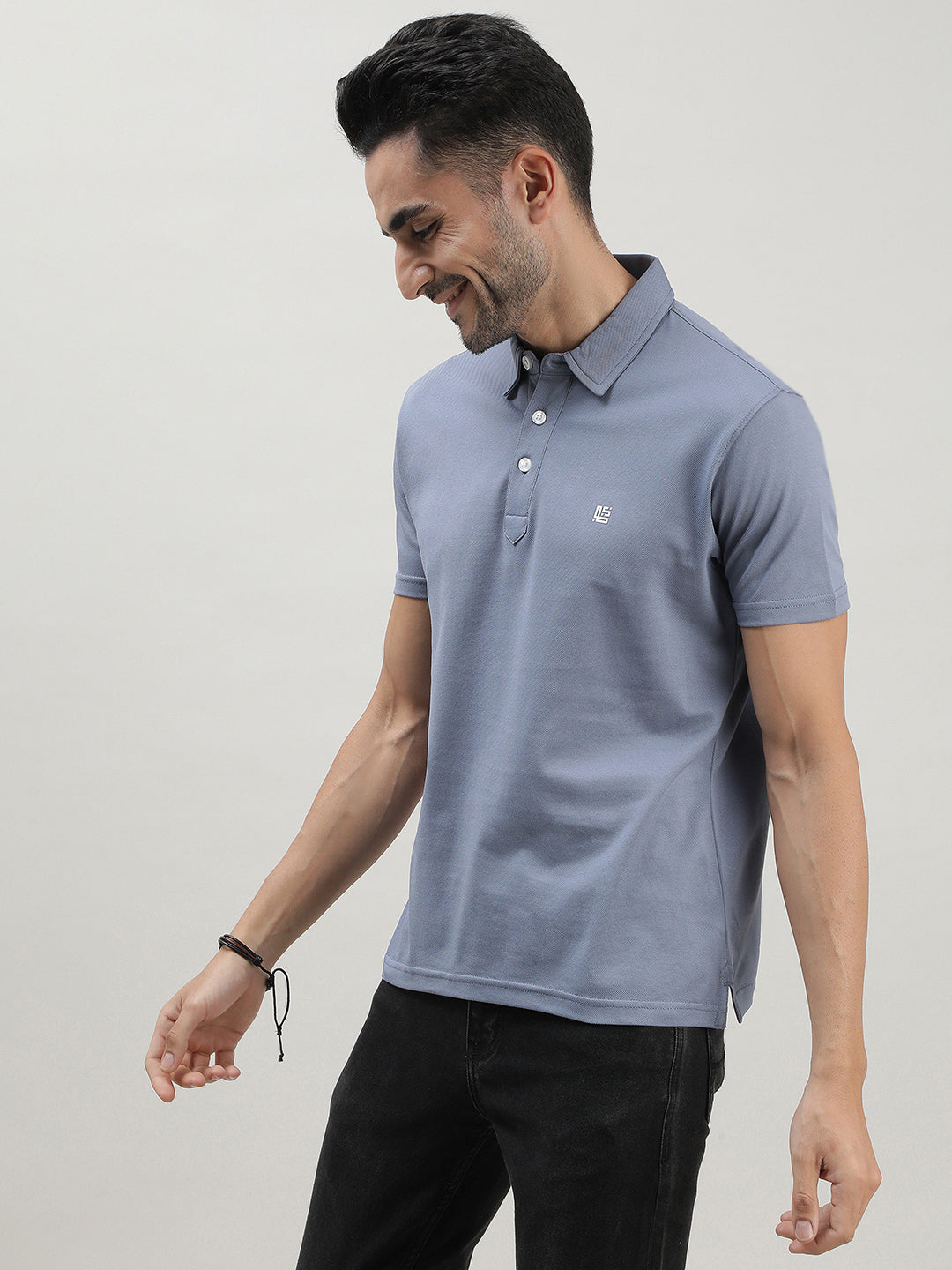 Stone Blue Polo T-shirt for Men