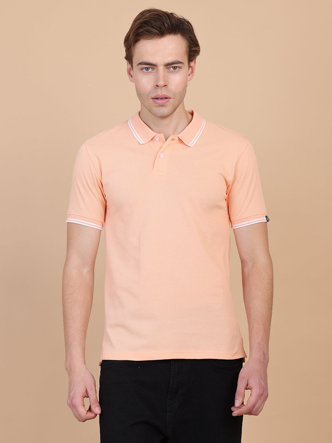 Peach Men Polo Tshirt