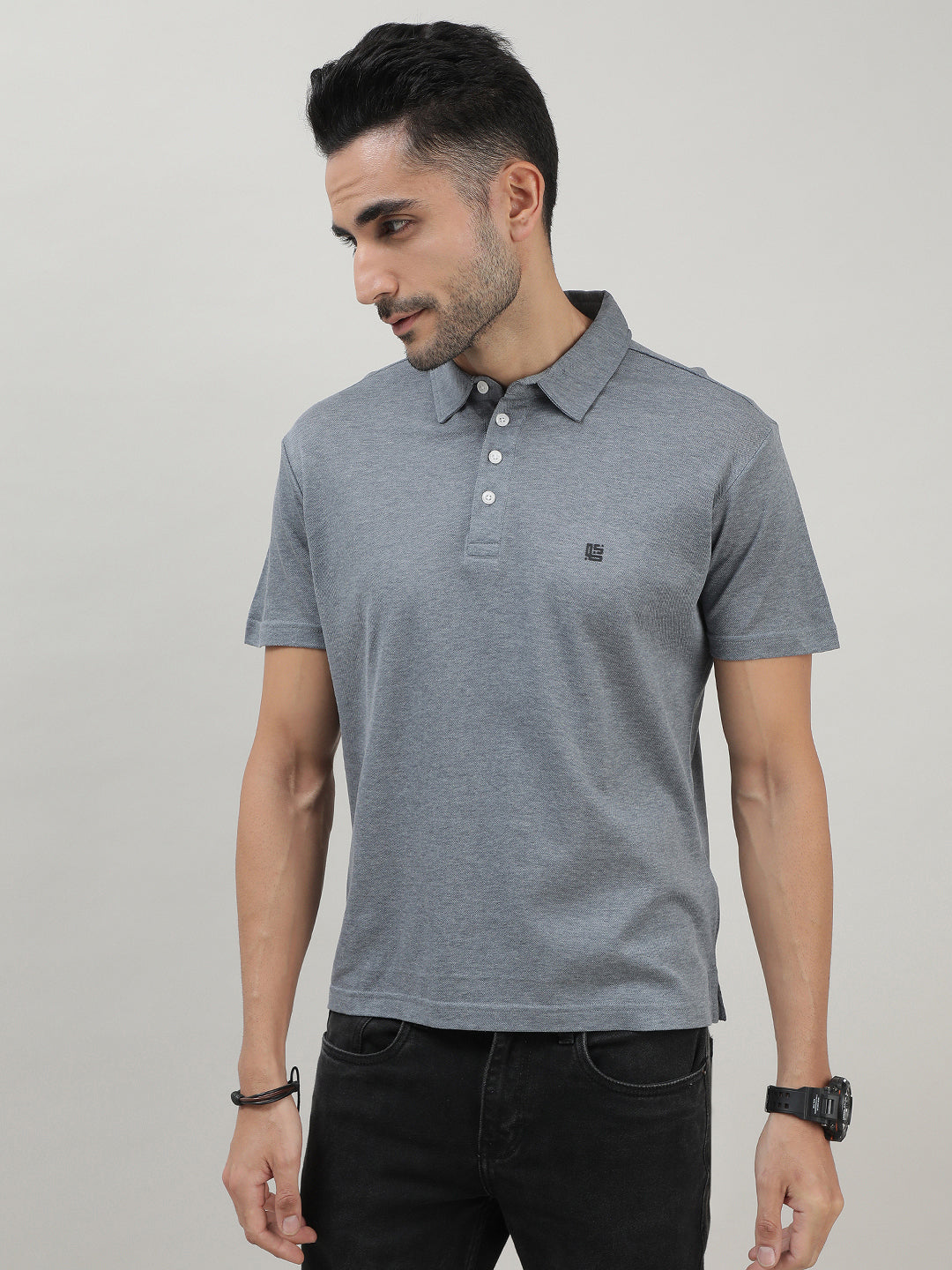 Cloud Grey Polo T-shirt for Men