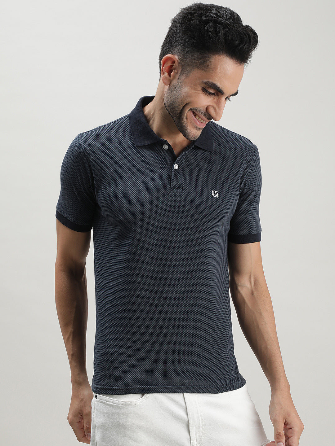 Charcoal Grey Polo T-shirt