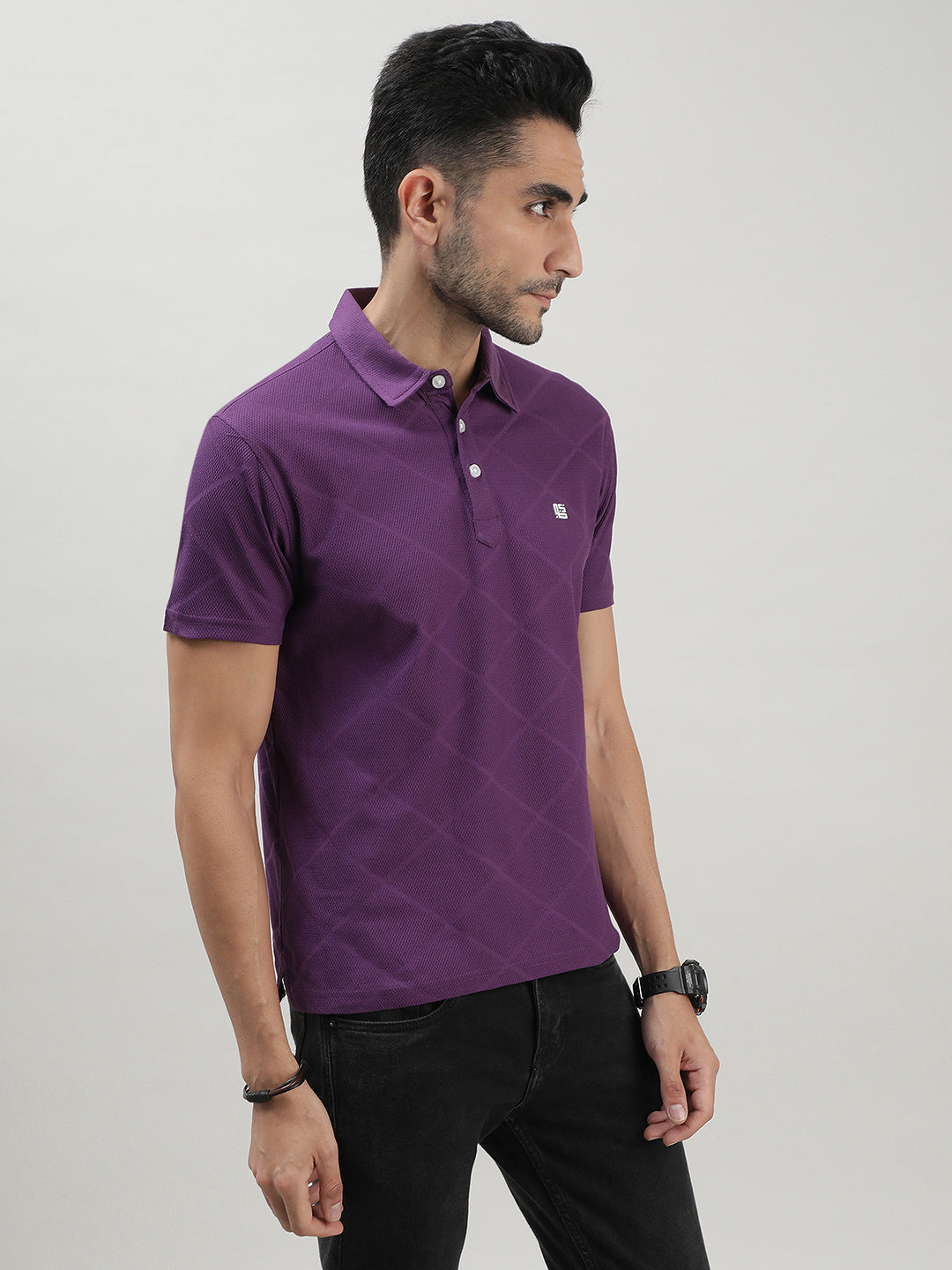 Purple Polo T-shirt for Men