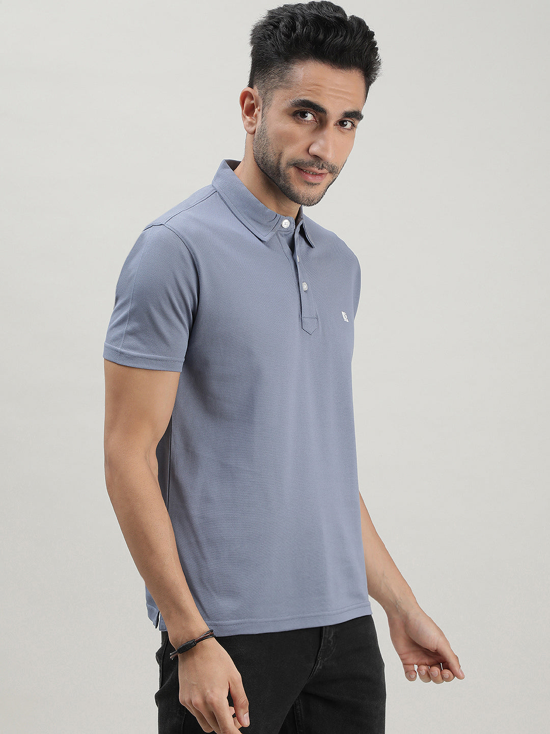 Stone Blue Polo T-shirt for Men