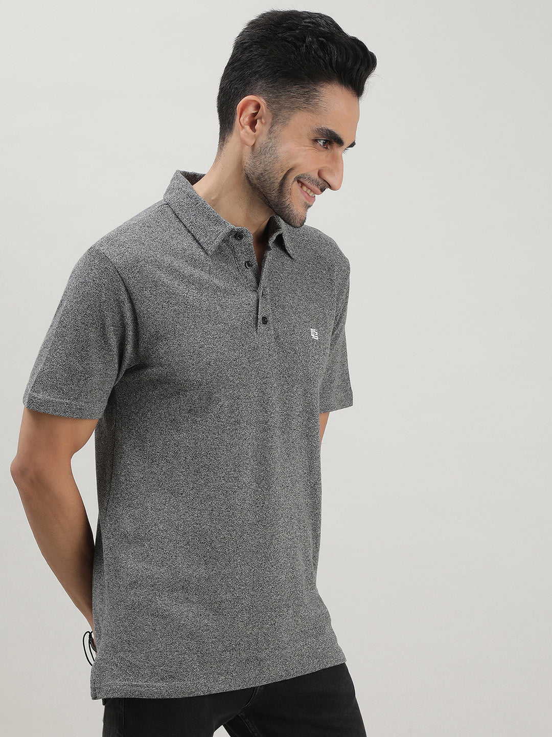 Iron Grey Polo T-shirt for Men