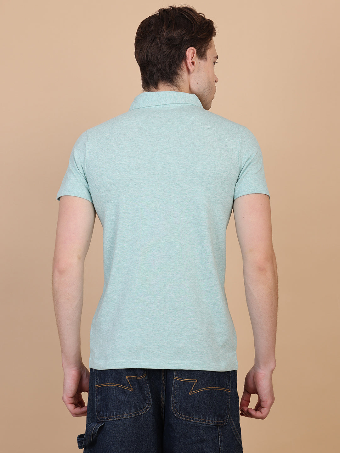 Men Polo Tshirt Mint Green