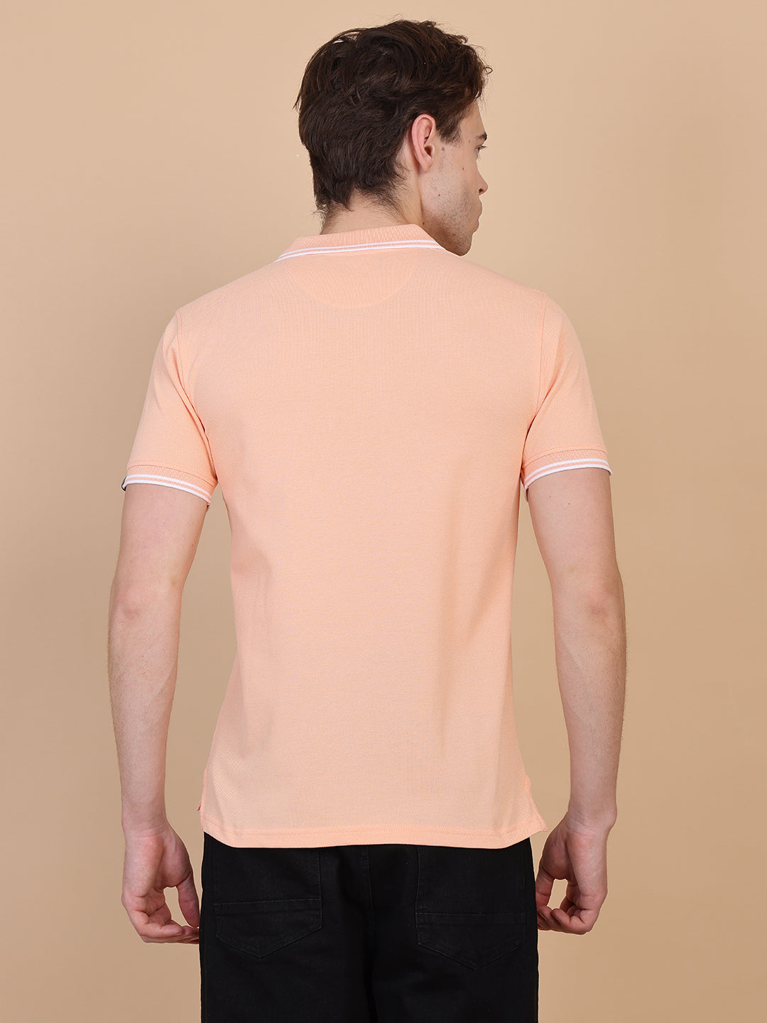 Peach Men Polo Tshirt
