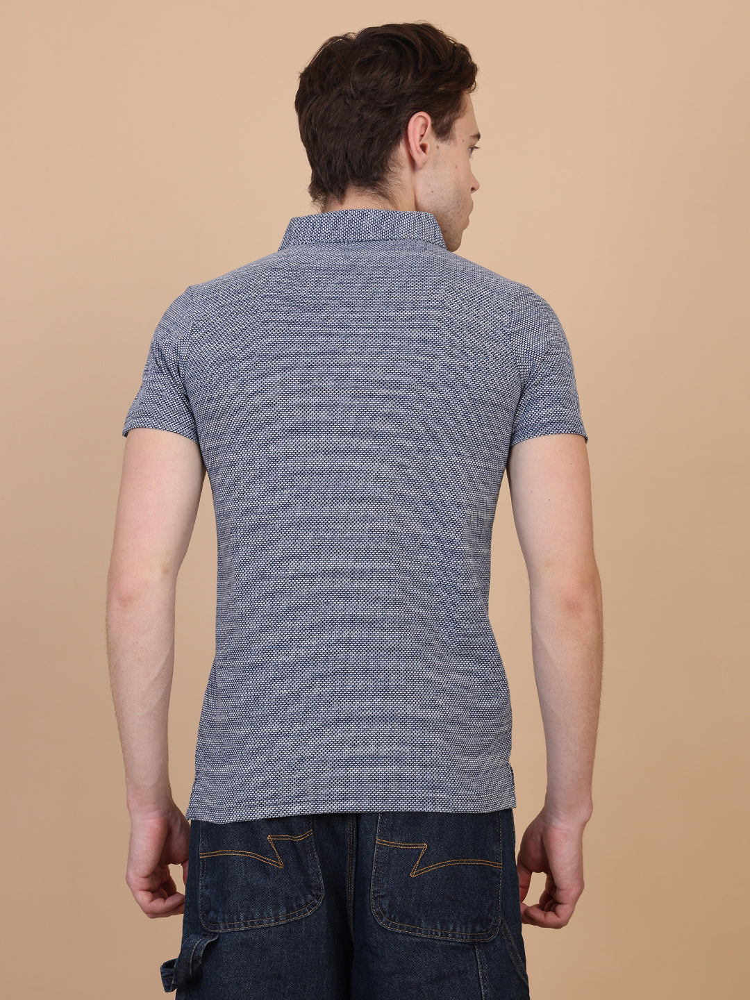Slate Blue Men Polo Tshirt
