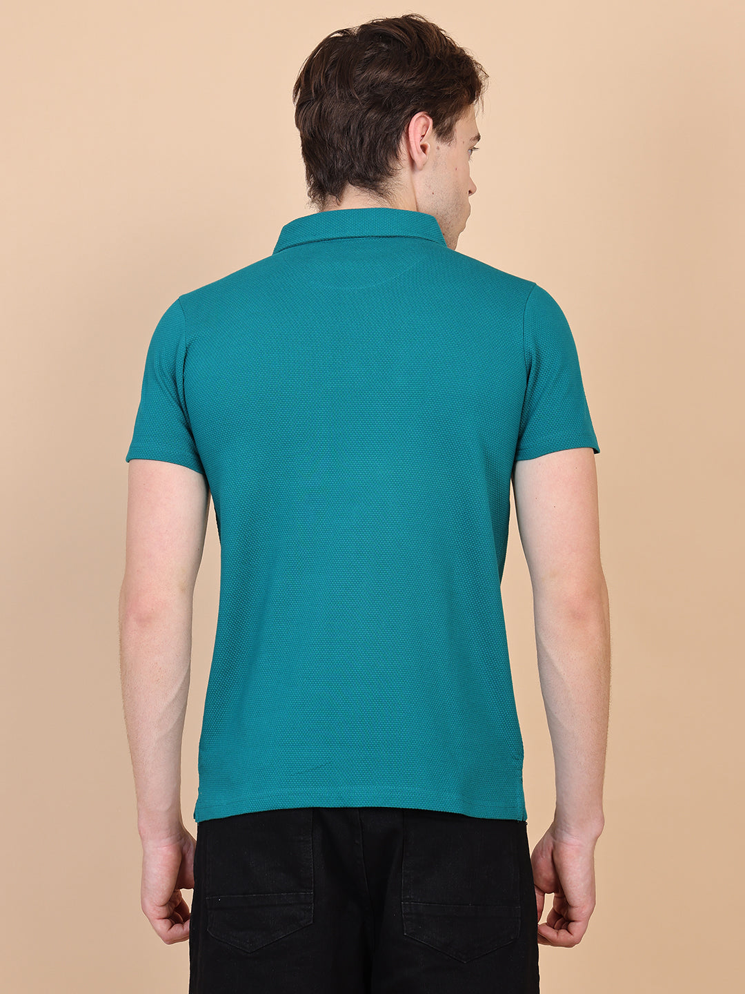 Teal Men Polo Tshirt