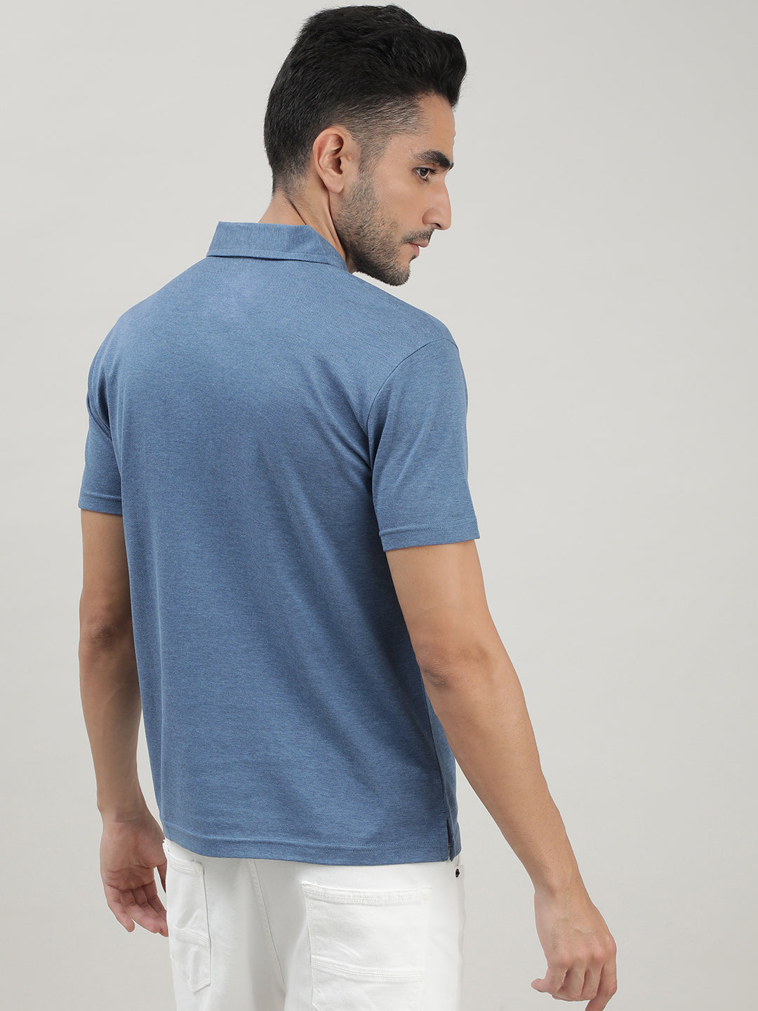 Steel Blue Polo T-shirt