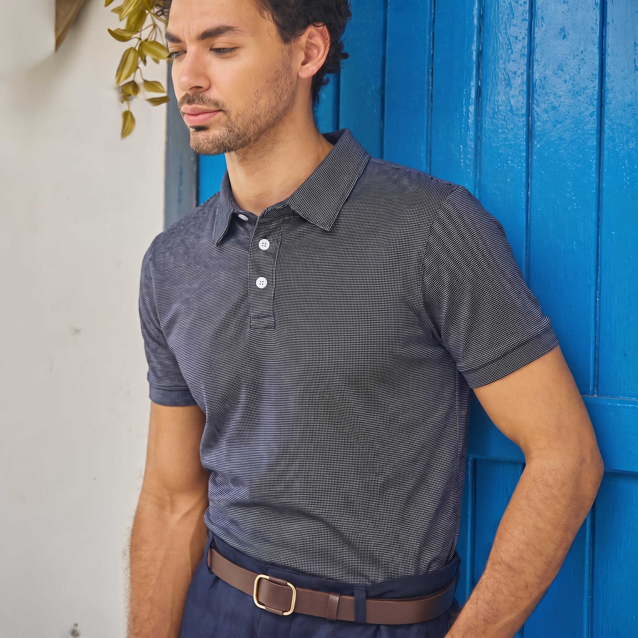 Grey Men Polo Tshirt