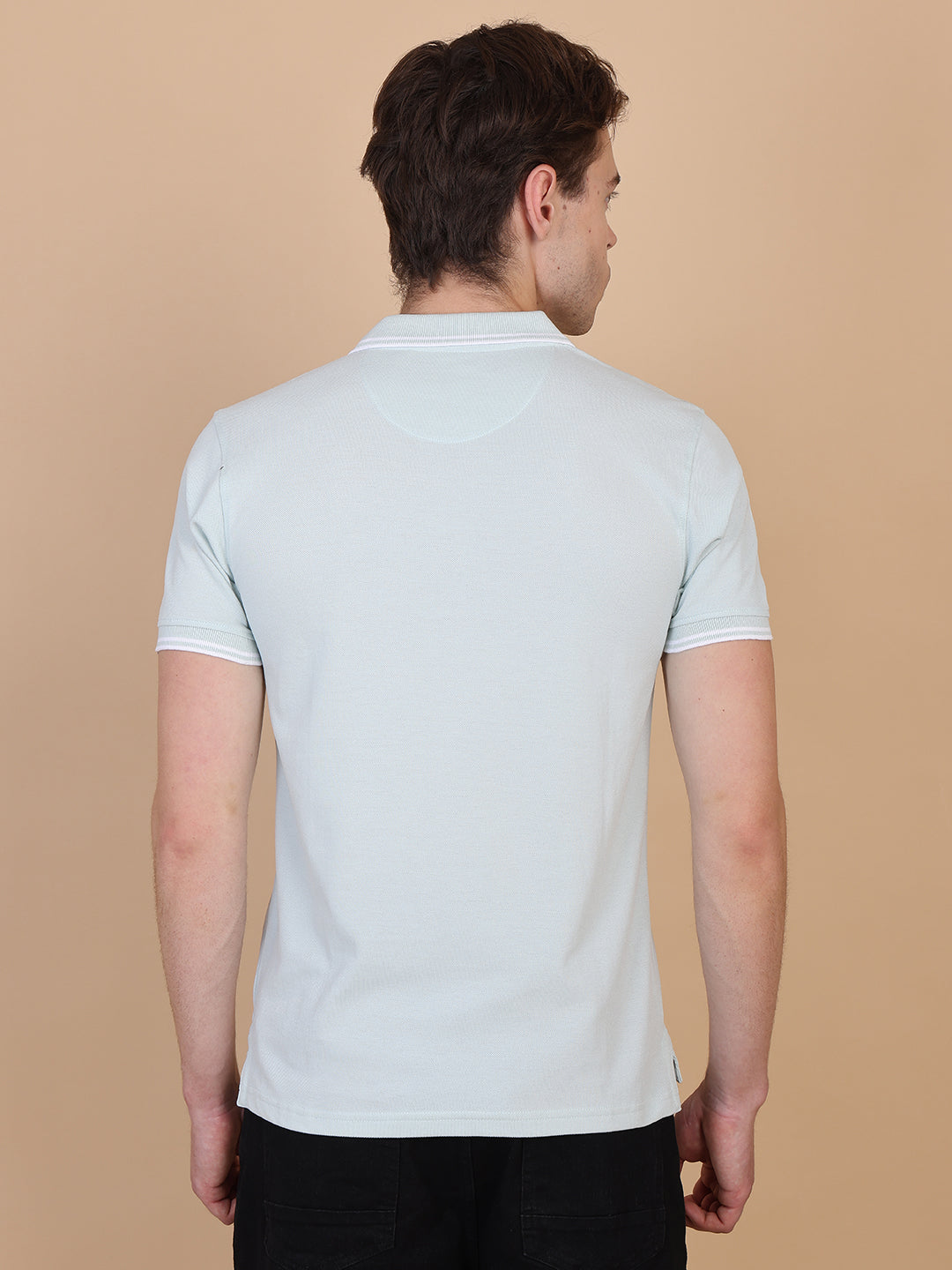 Light Green Men Polo Tshirt