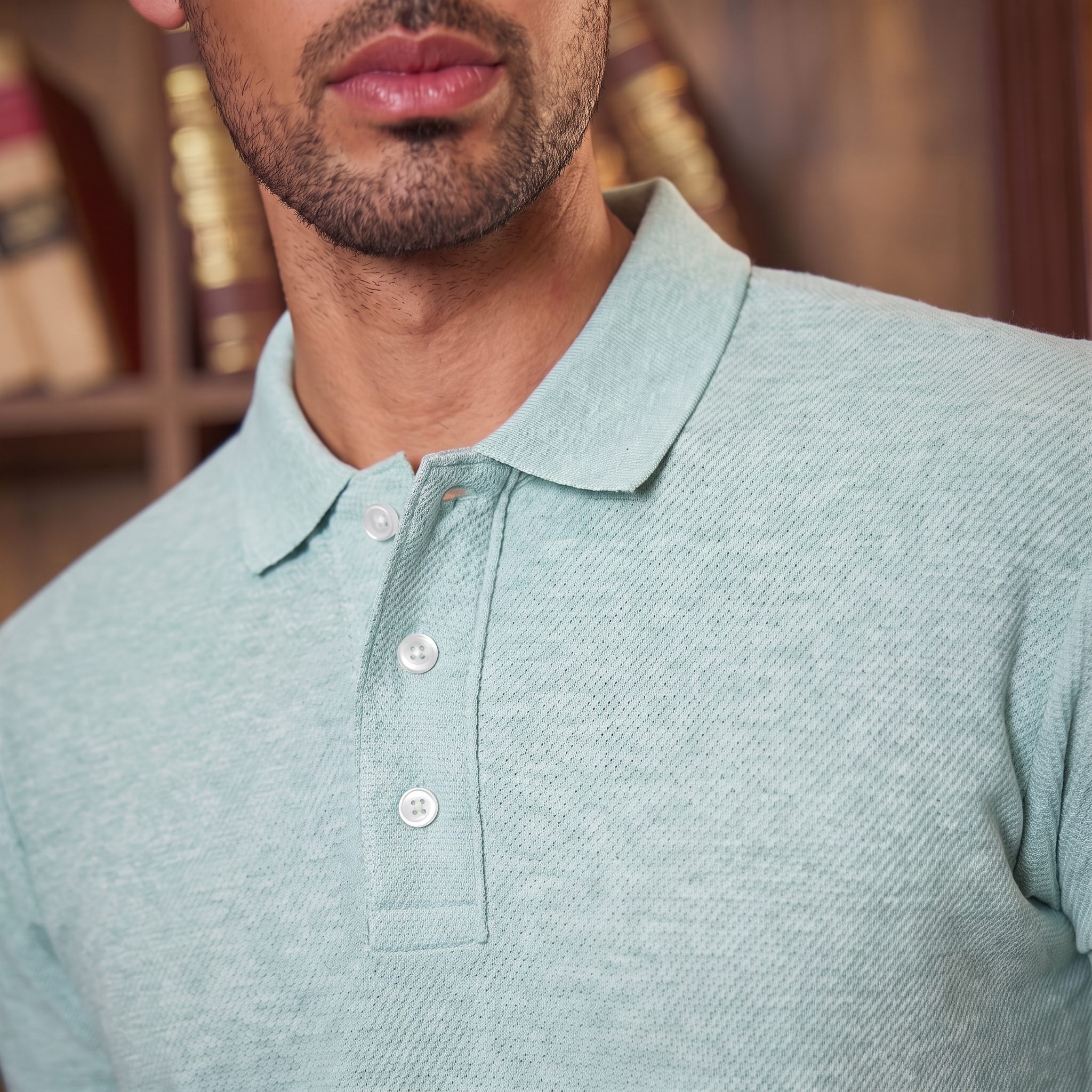 Men Polo Tshirt Mint Green