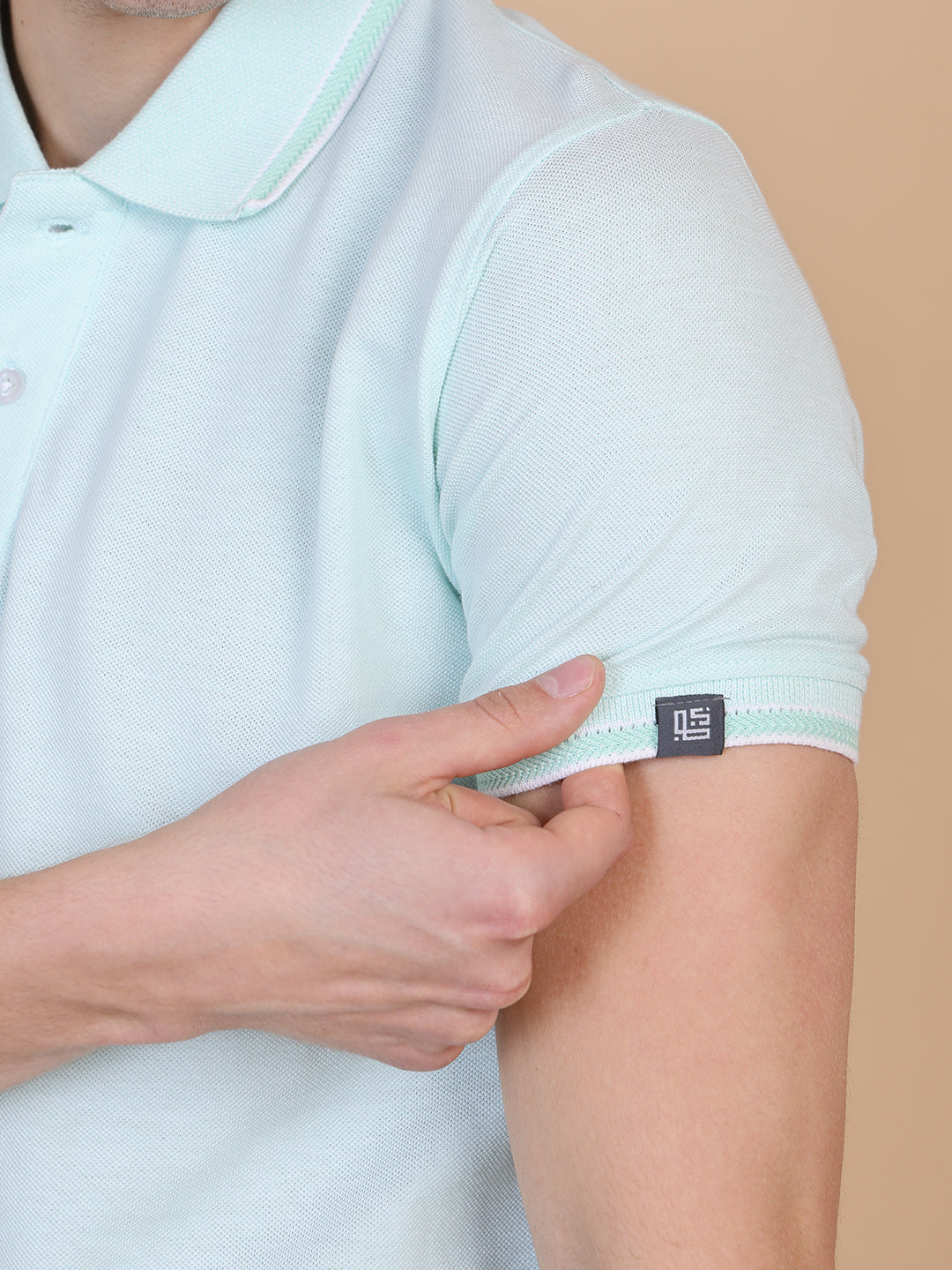 Mint Green Men Polo Tshirt