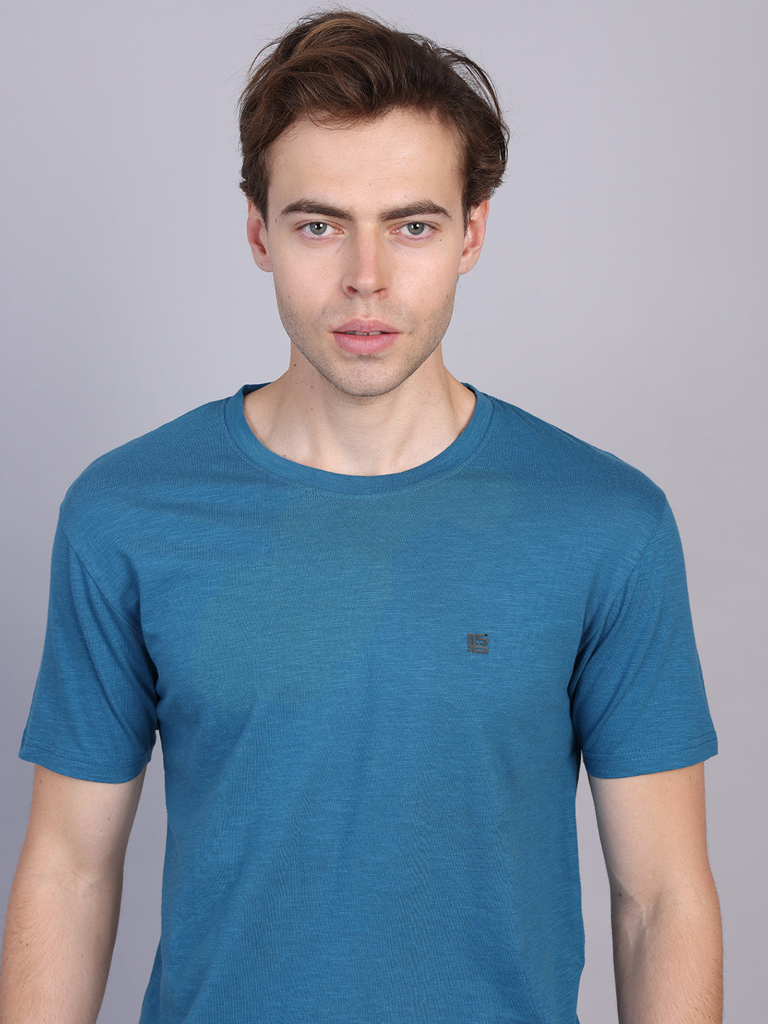 Dark Green Men Round Neck Tshirt