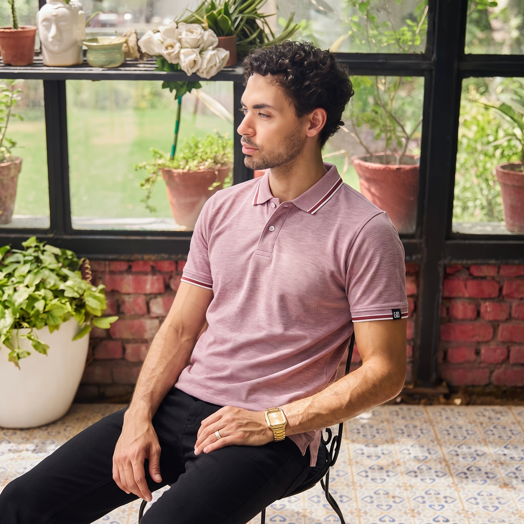 Maroon Men Polo Tshirt