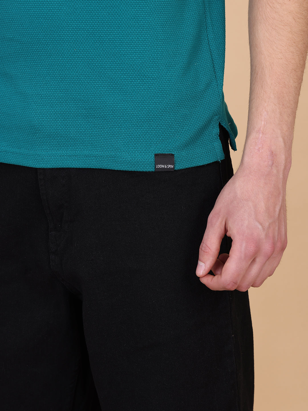 Teal Men Polo Tshirt
