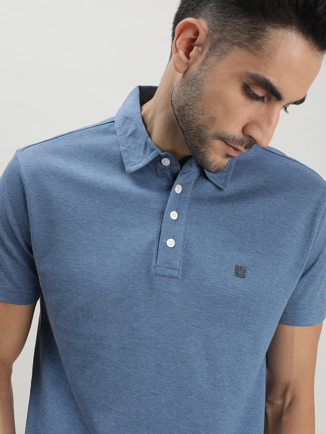 Steel Blue Polo T-shirt