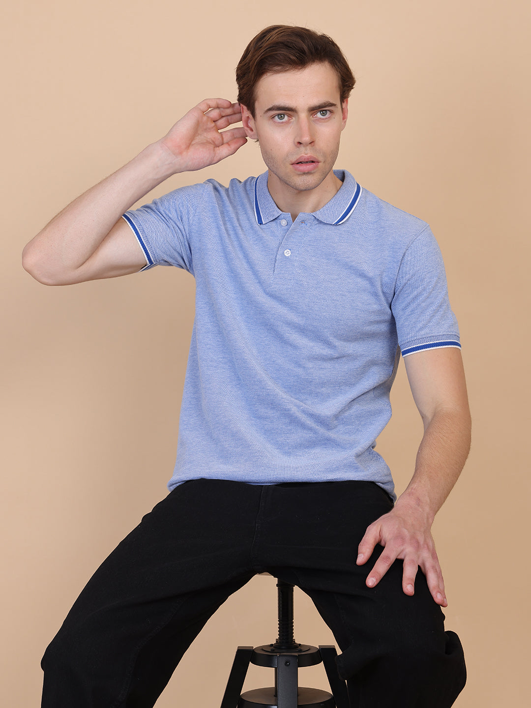 Blue Men Polo Tshirt