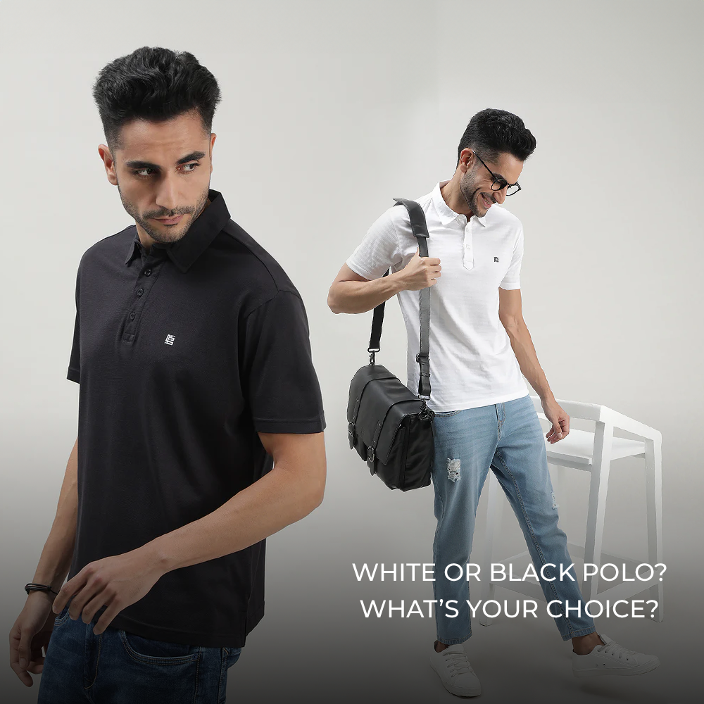 The Ultimate Showdown:  Loom & Spin’s Black vs. White Polo T-Shirt - Which Reigns Supreme?