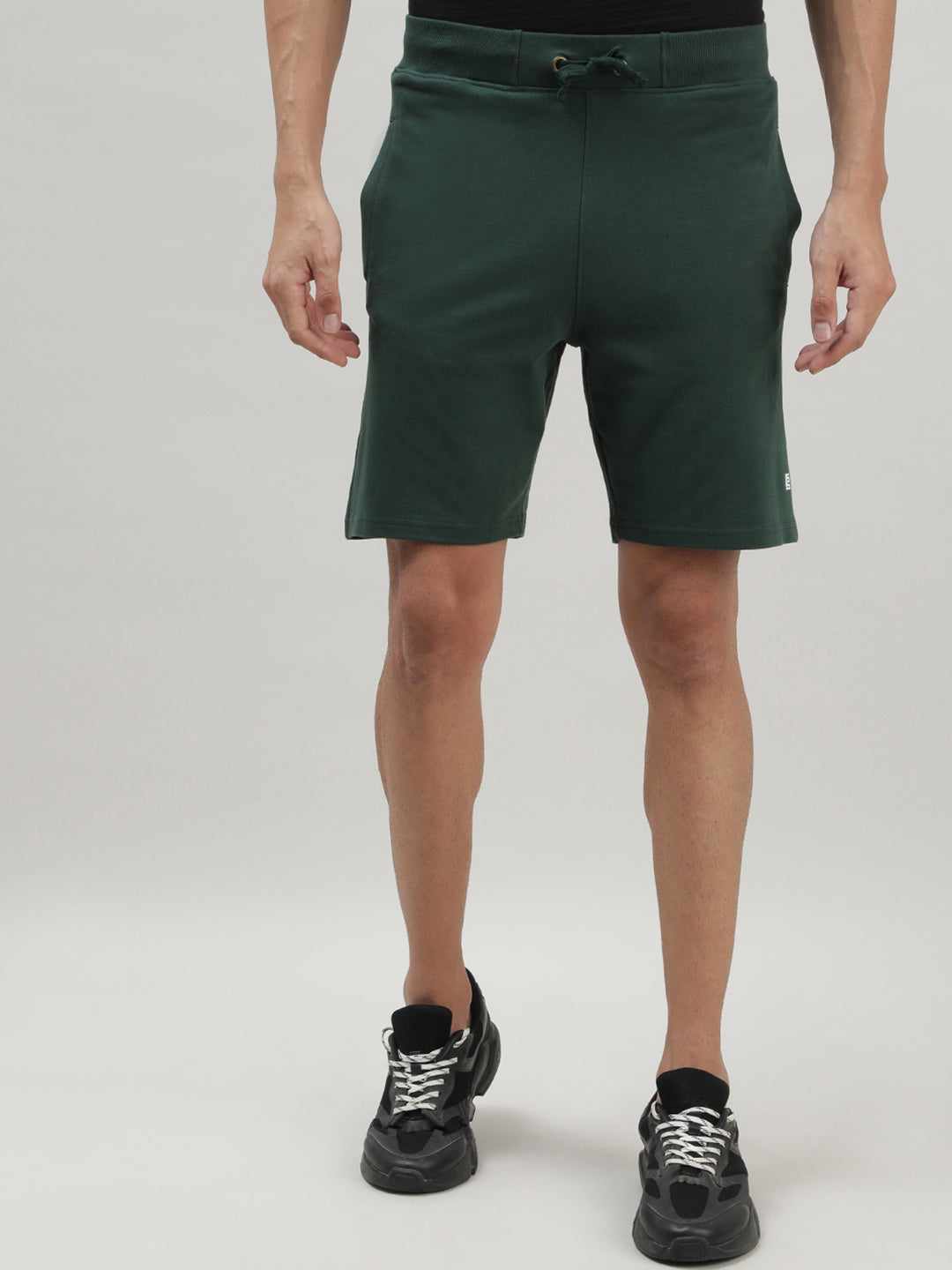 Green Casual Shorts