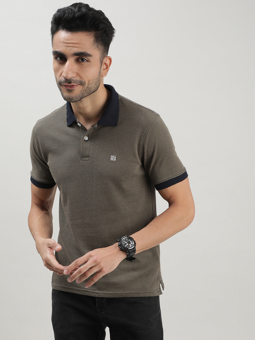 Contrast Polo T-shirt for Men