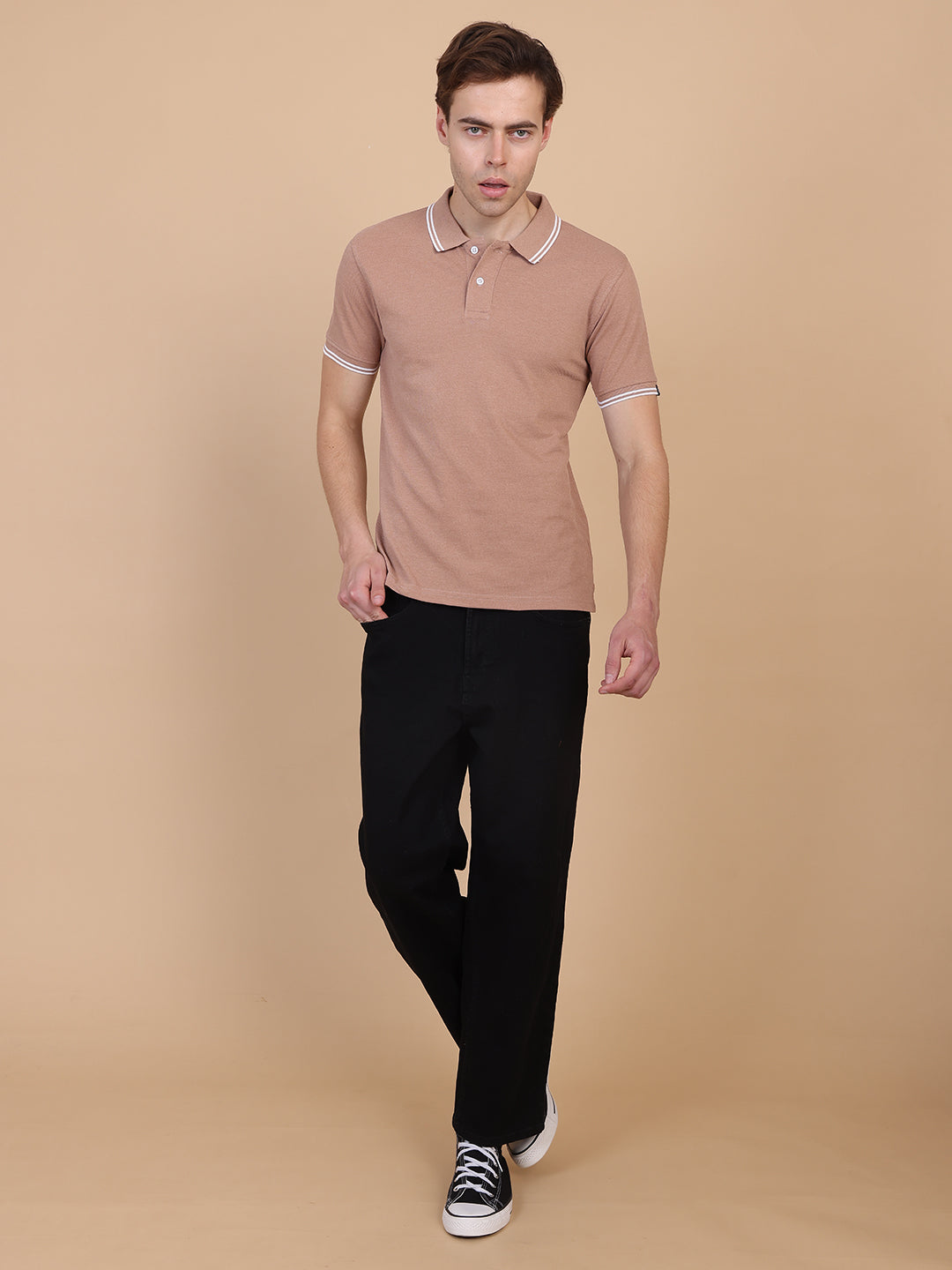 Brown Men Polo Tshirt