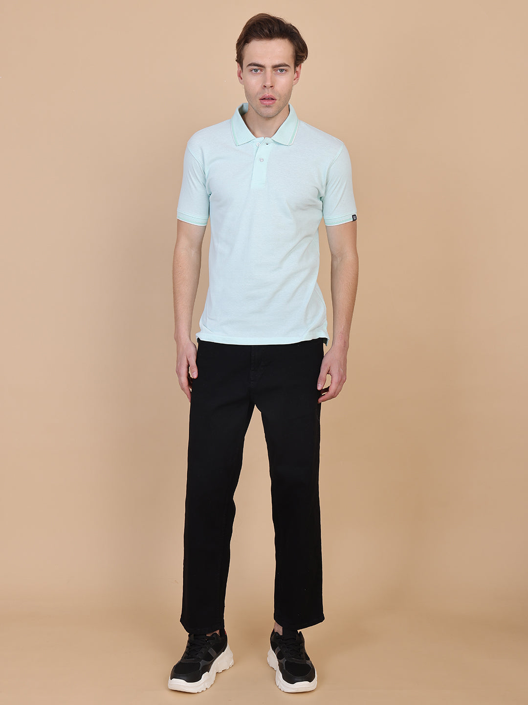 Mint Green Men Polo Tshirt