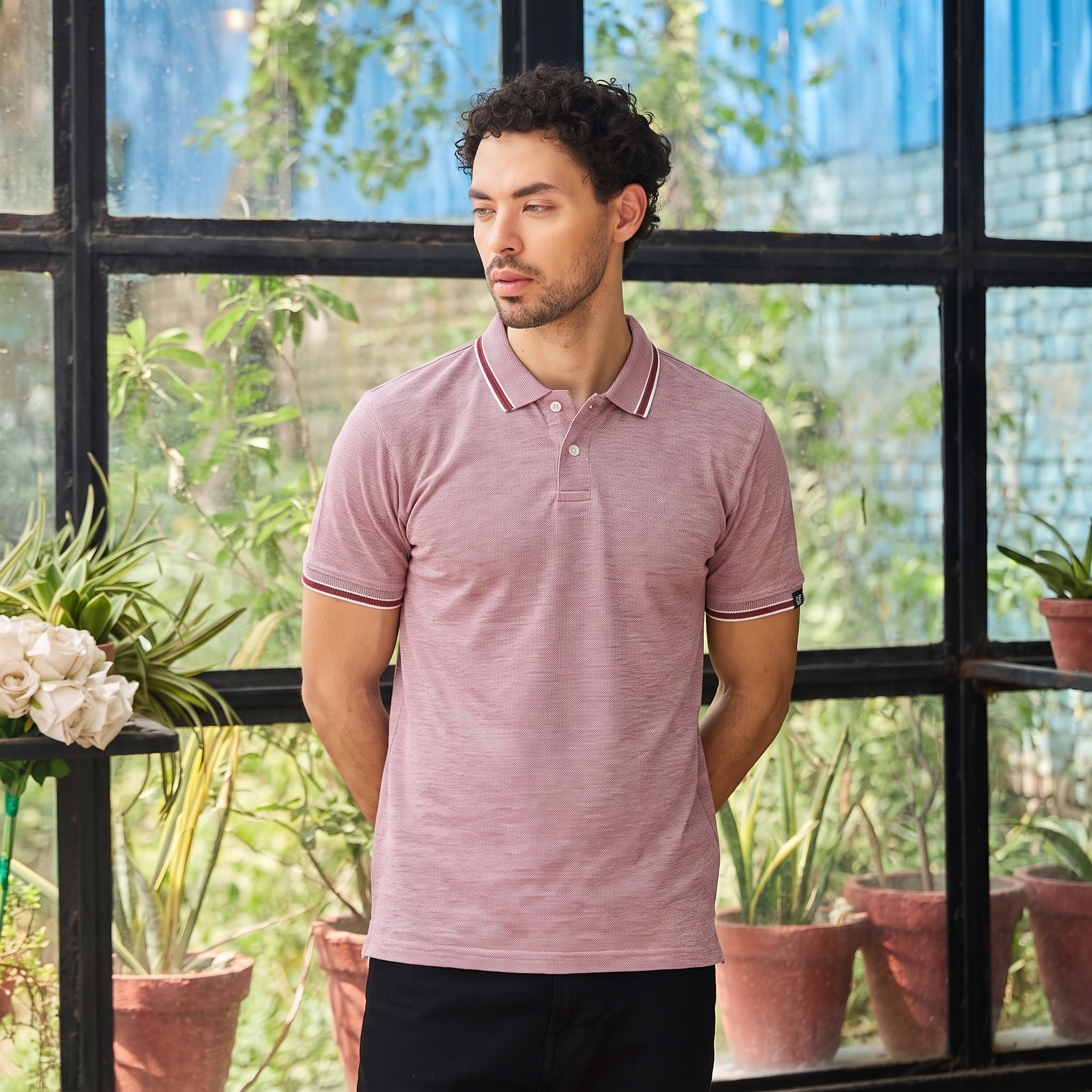 Maroon Men Polo Tshirt