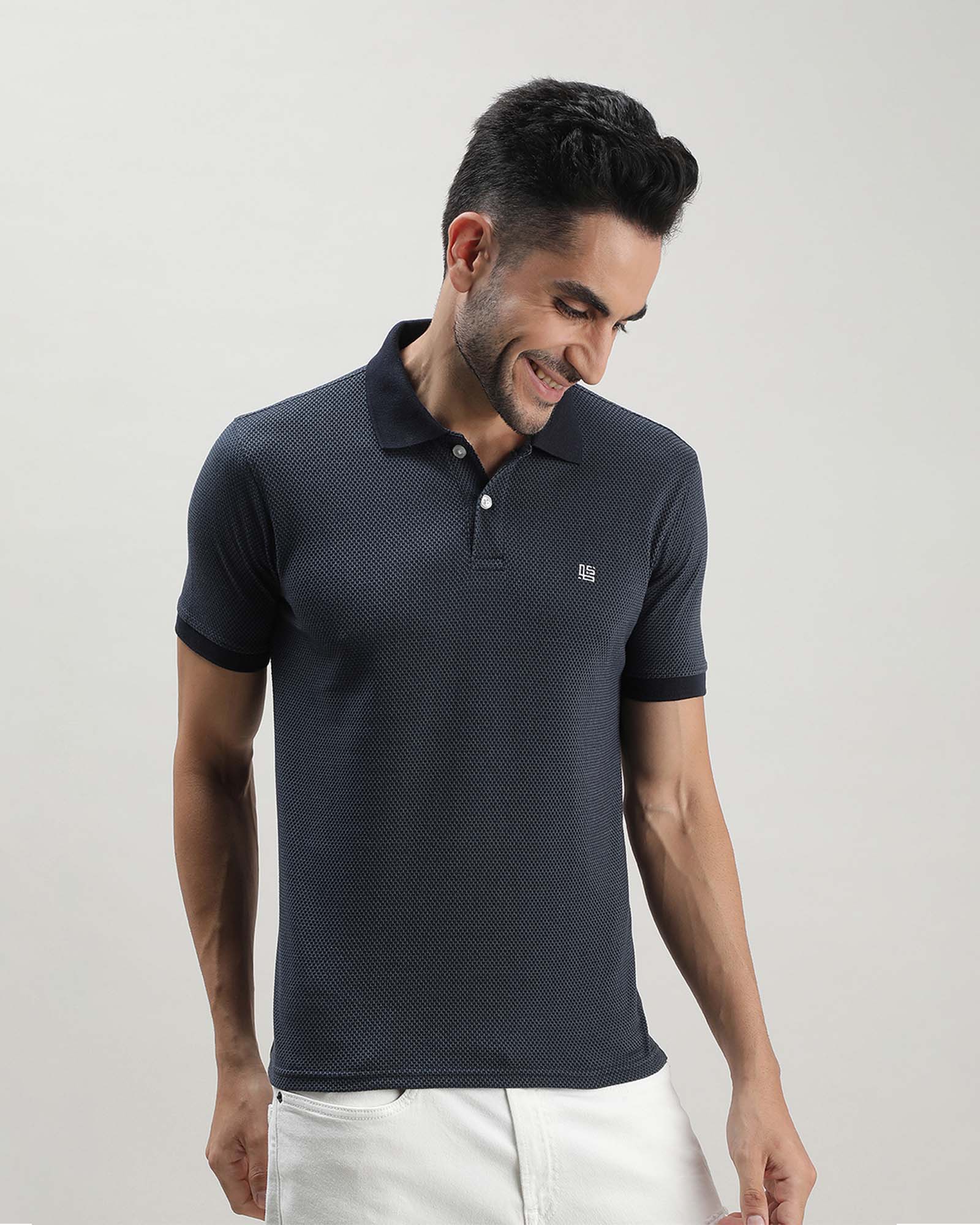 Charcoal Grey Polo T-shirt