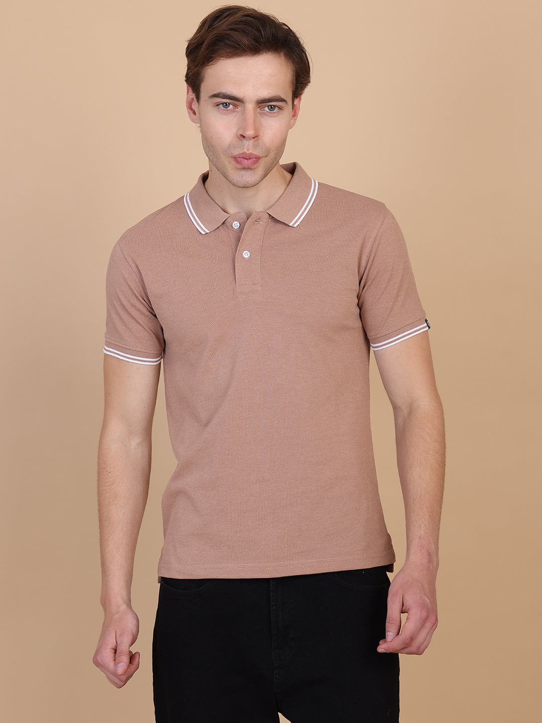 Brown Men Polo Tshirt