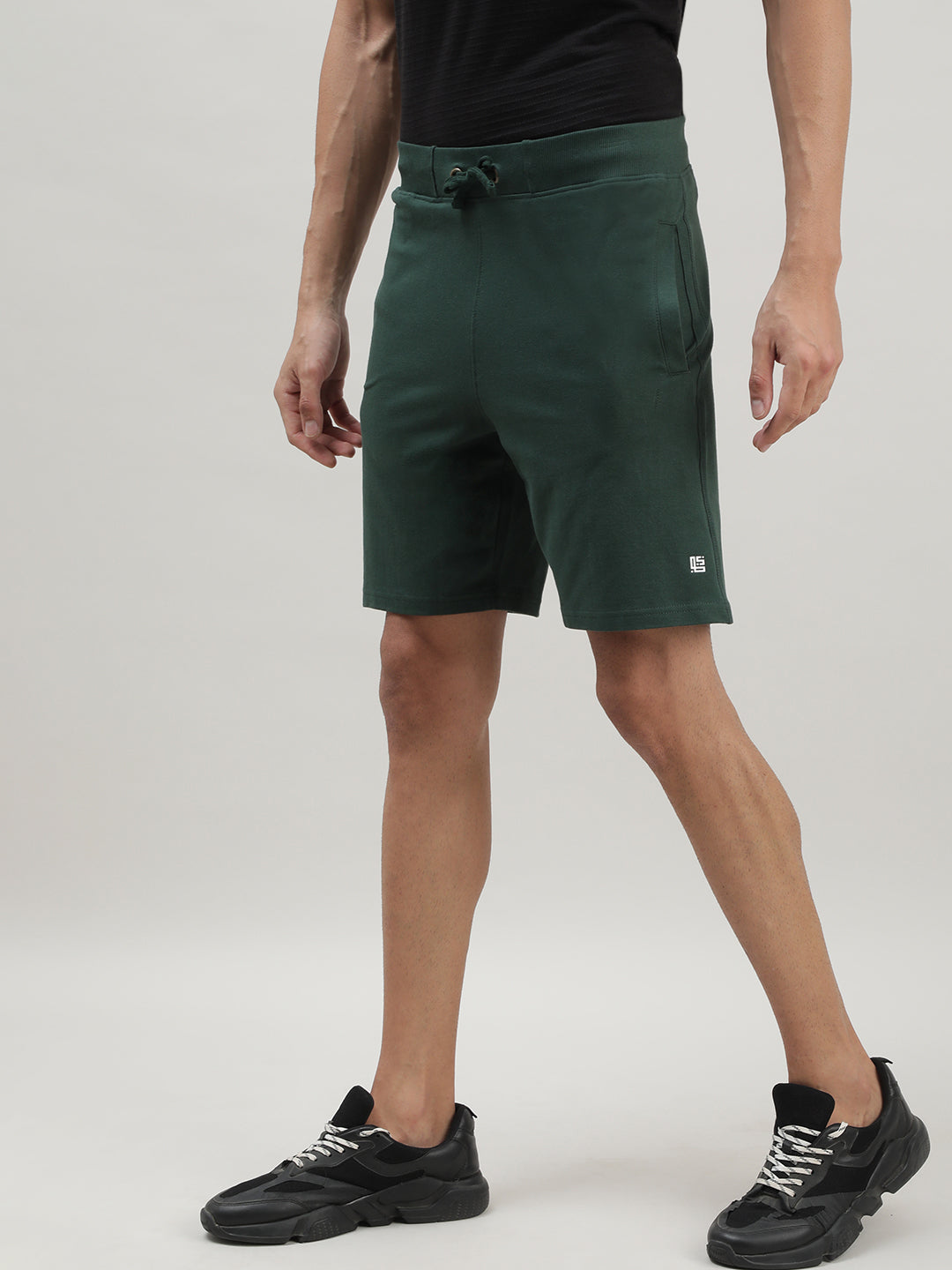 Green Casual Shorts