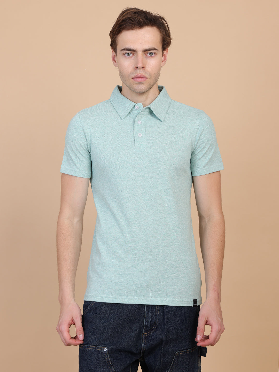 Men Polo Tshirt Mint Green