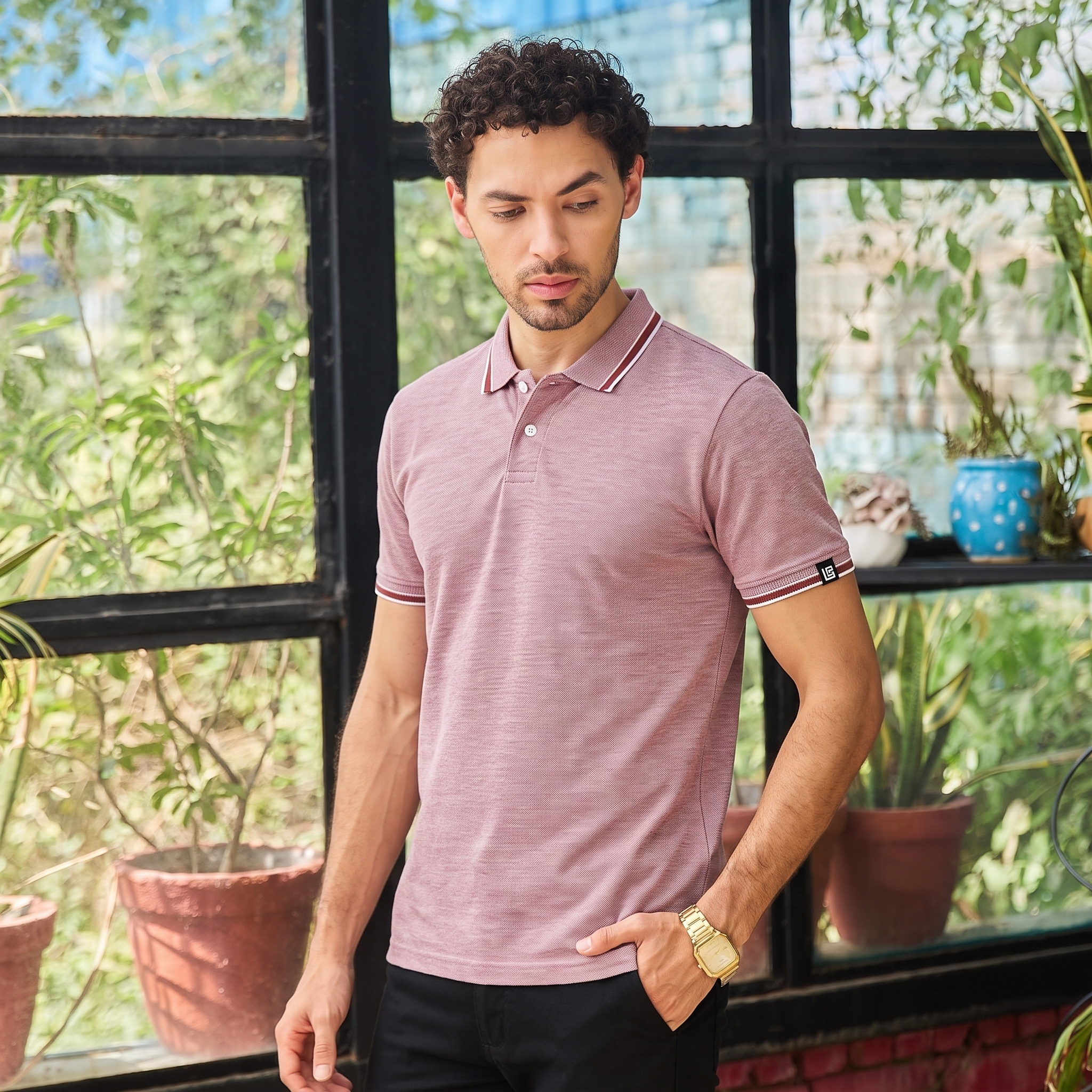 Maroon Men Polo Tshirt