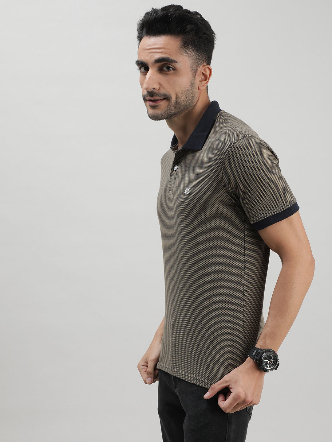 Contrast Polo T-shirt for Men