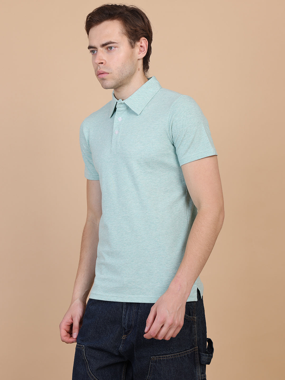 Men Polo Tshirt Mint Green
