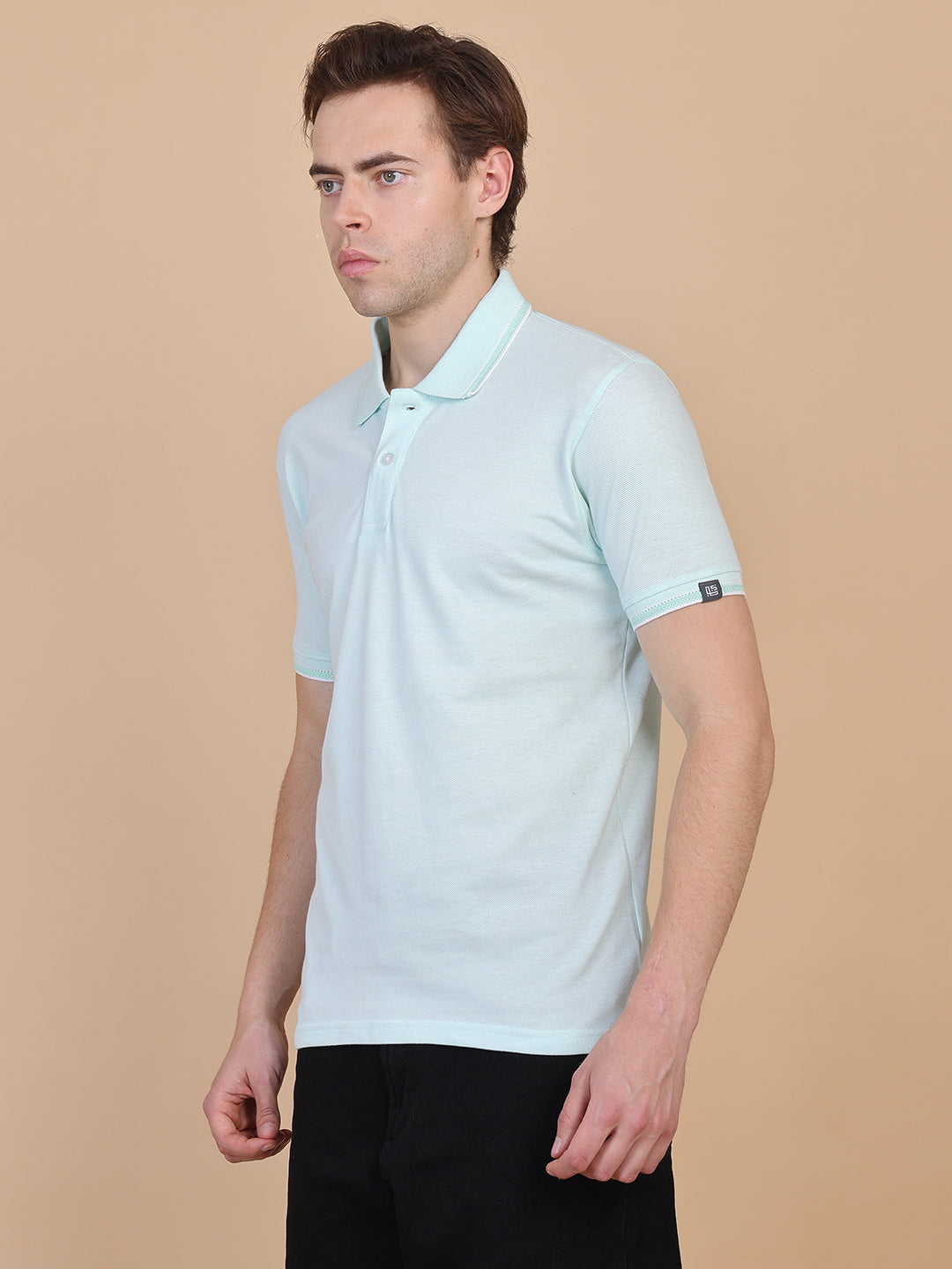 Mint Green Men Polo Tshirt