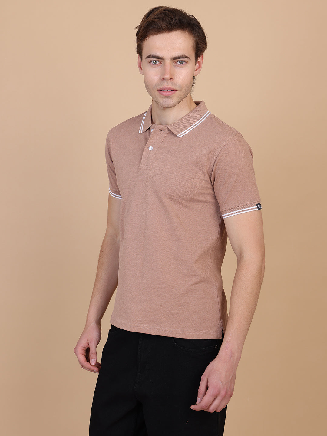 Brown Men Polo Tshirt