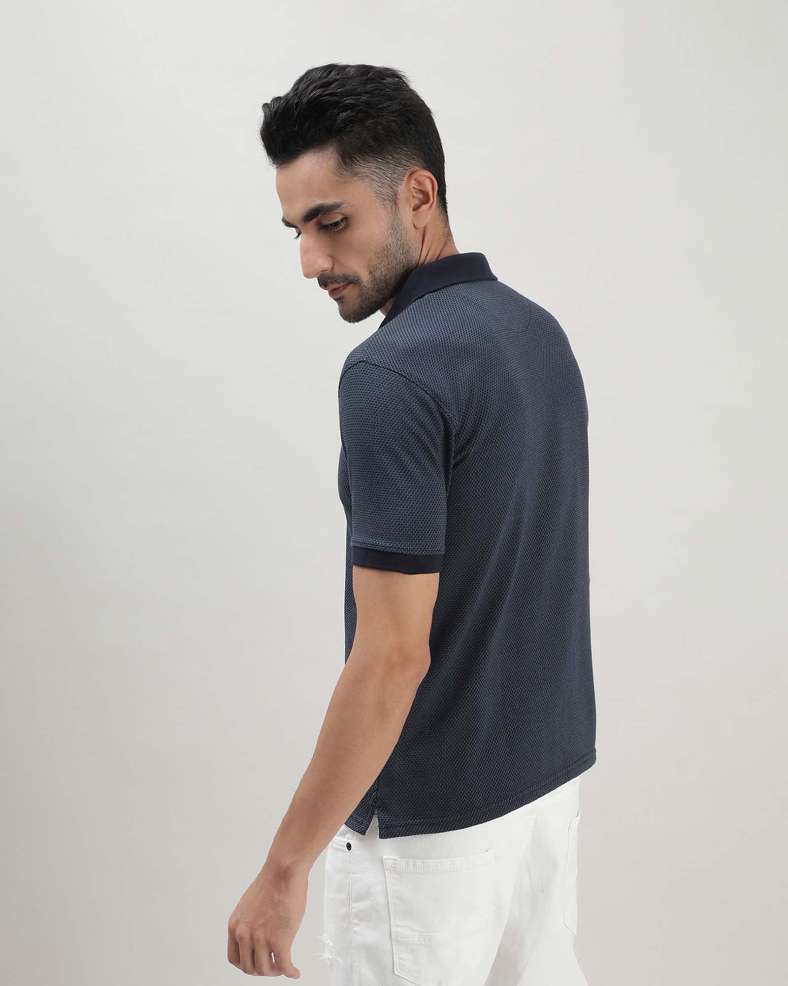 Charcoal Grey Polo T-shirt