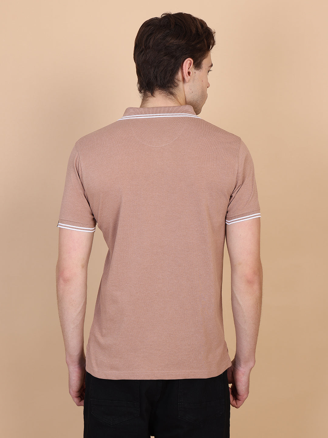 Brown Men Polo Tshirt