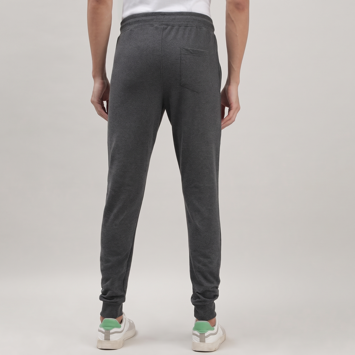 Grey Solid Track Joggers