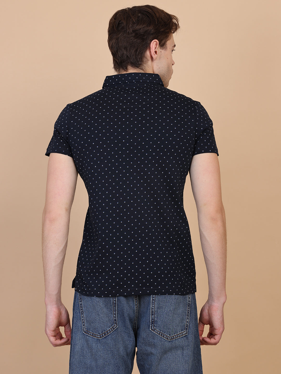 Navy Blue Men Polo Tshirt