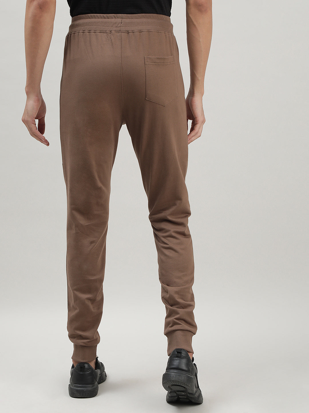 Peanut Brown Casual Joggers for Men at Loom & Spin