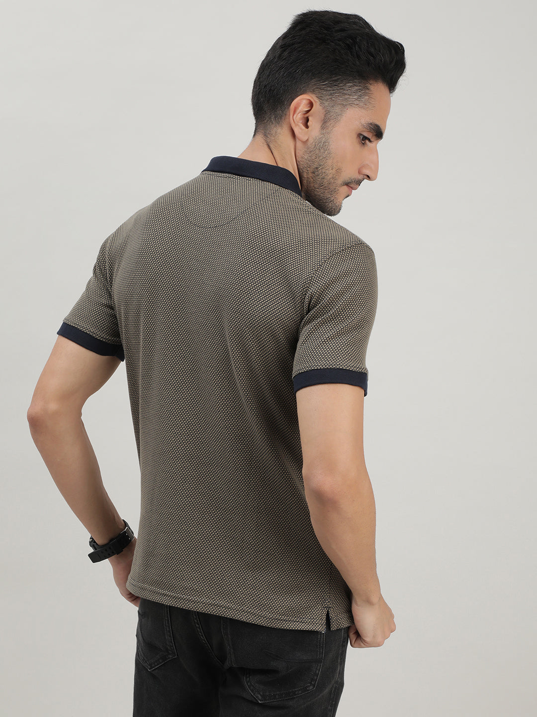 Contrast Polo T-shirt for Men