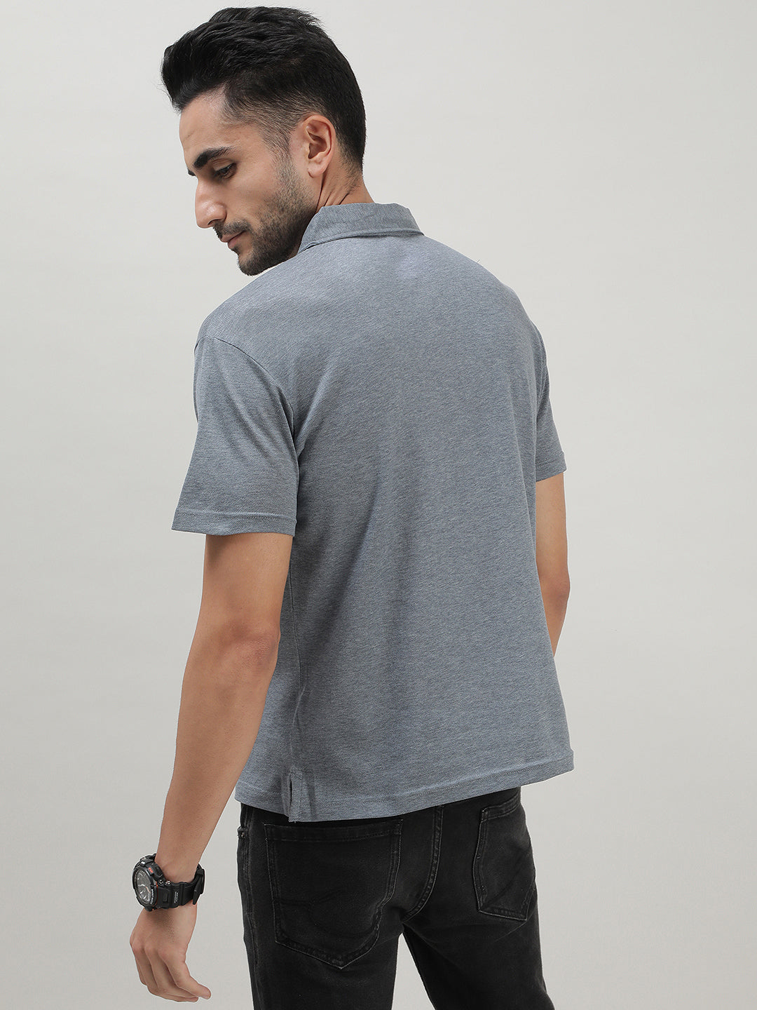 Cloud Grey Polo T-shirt for Men