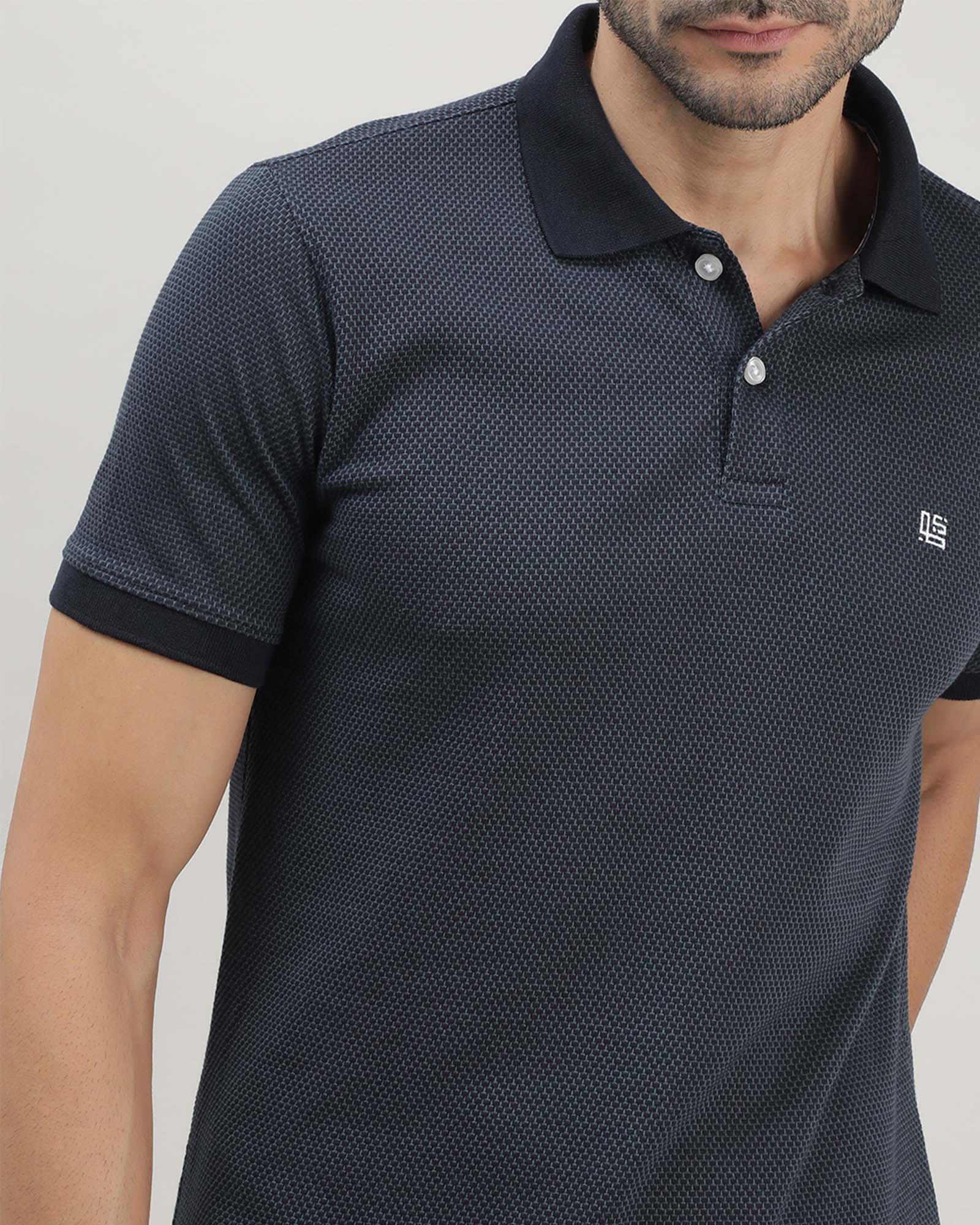 Charcoal Grey Polo T-shirt