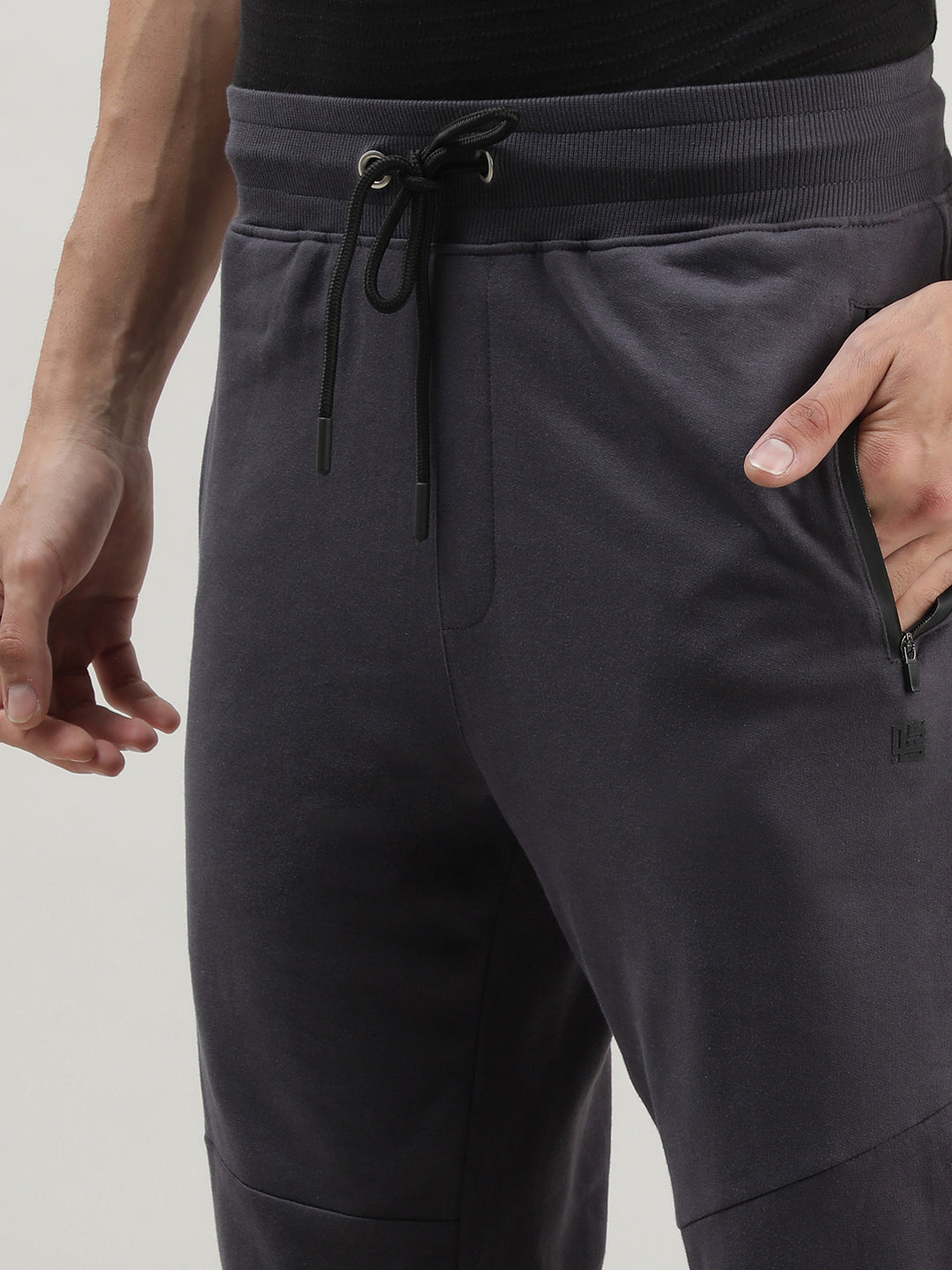 Charcoal Grey Casual Joggers for Men at Loom & Spin